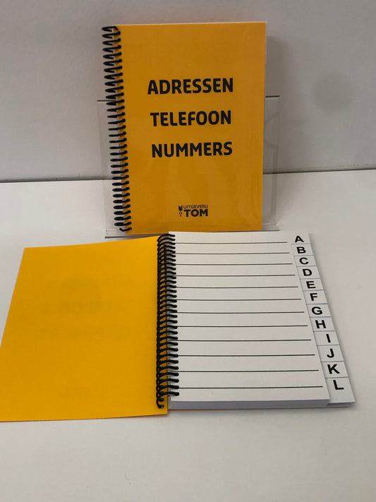 A4 Grootletter Adresboek