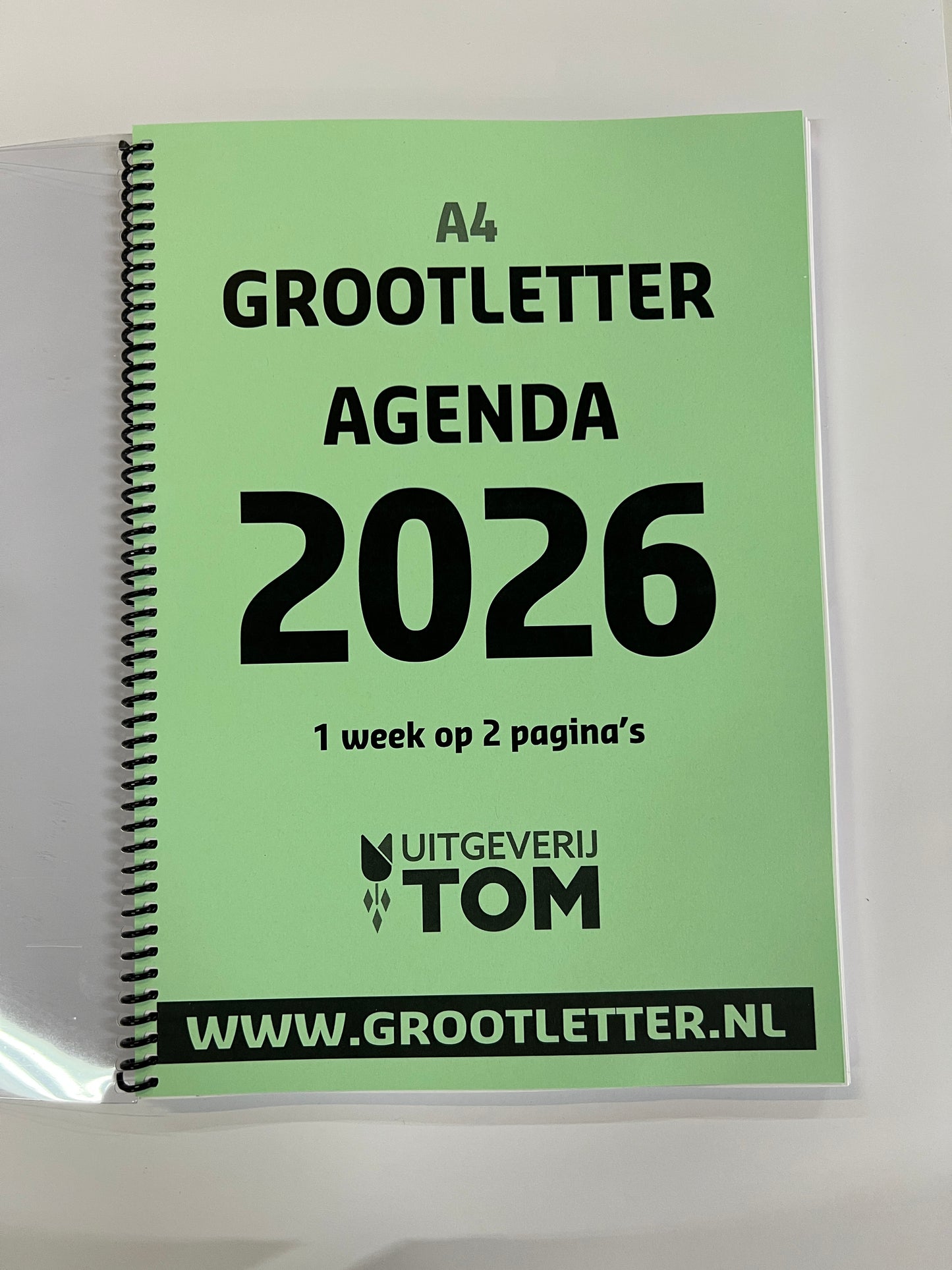 A4 Grootletter AGENDA 2026 - Week op 2 pagina's