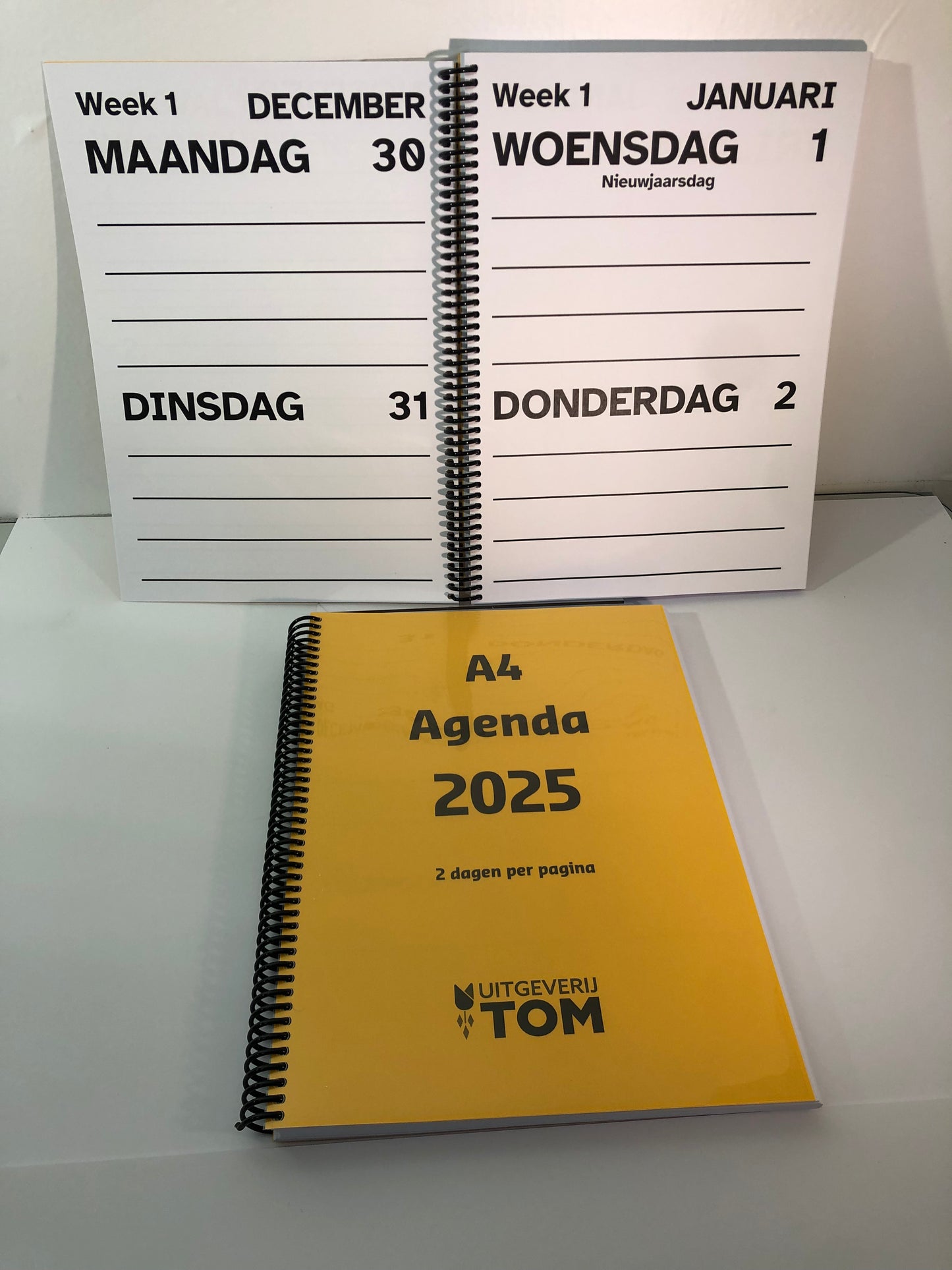 A4 Grootletter AGENDA - 2 dagen per pagina