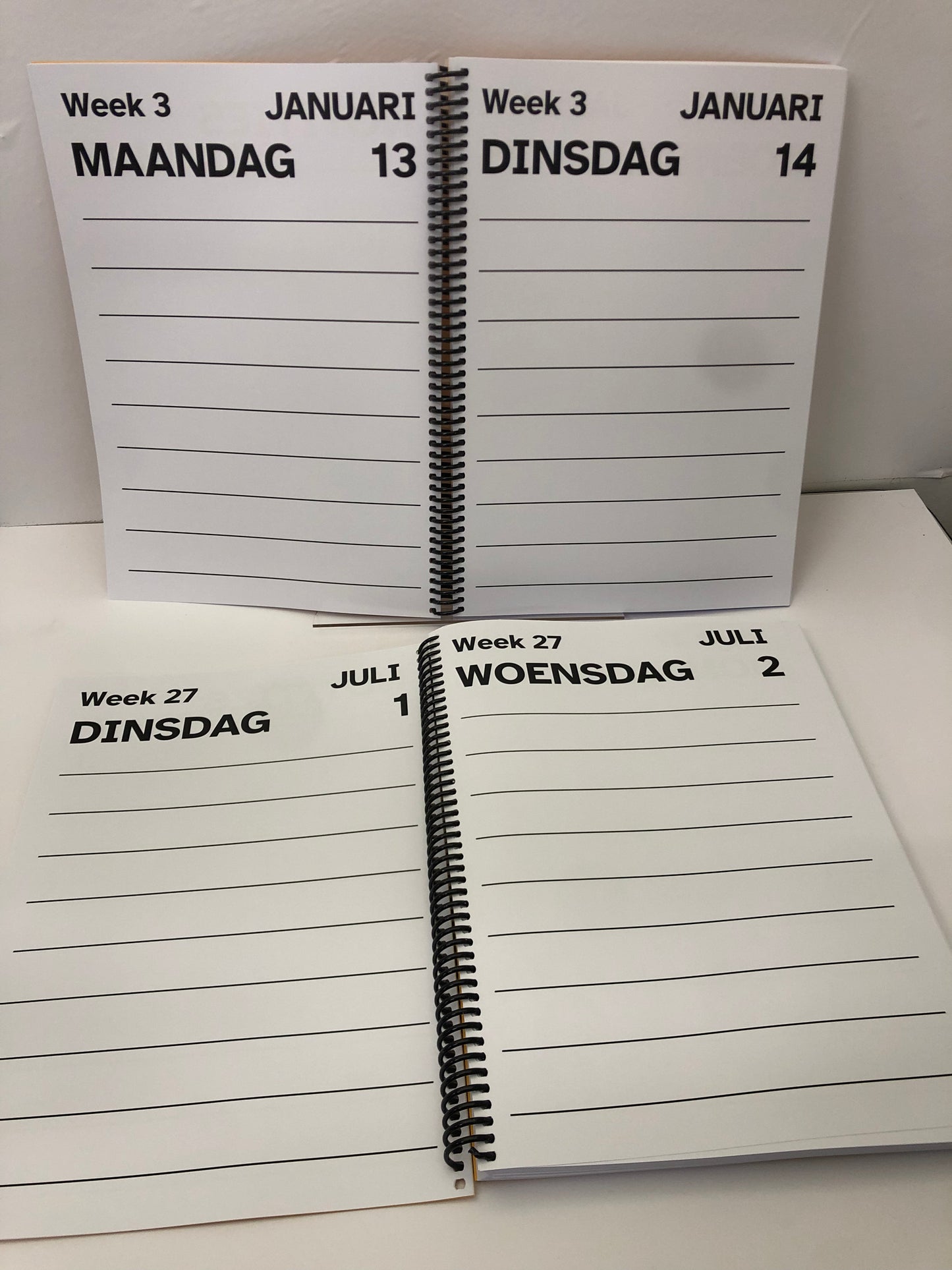 A4 Grootletter AGENDA 2026 - 1 dag per pagina