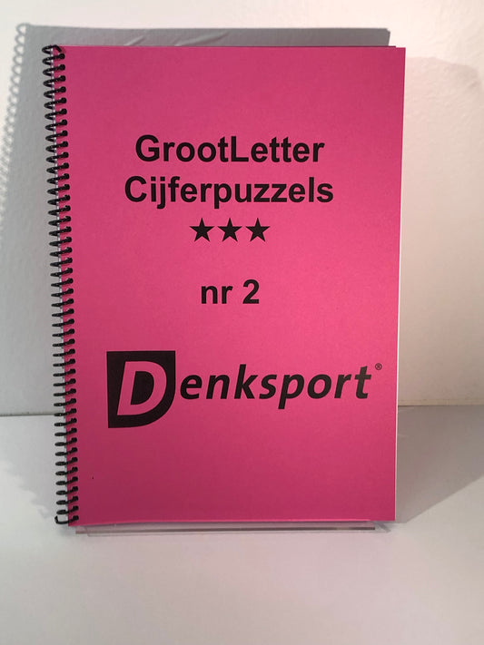 Cijfercodes 3 sterren Puzzelboek