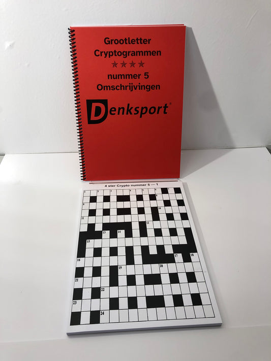 Cryptogrammen 4 sterren Puzzelboek