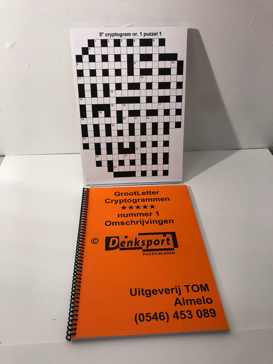 Cryptogrammen 5 sterren Puzzelboek