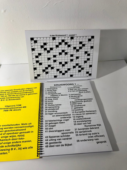 Kruiswoord 4 Sterren Puzzelboek