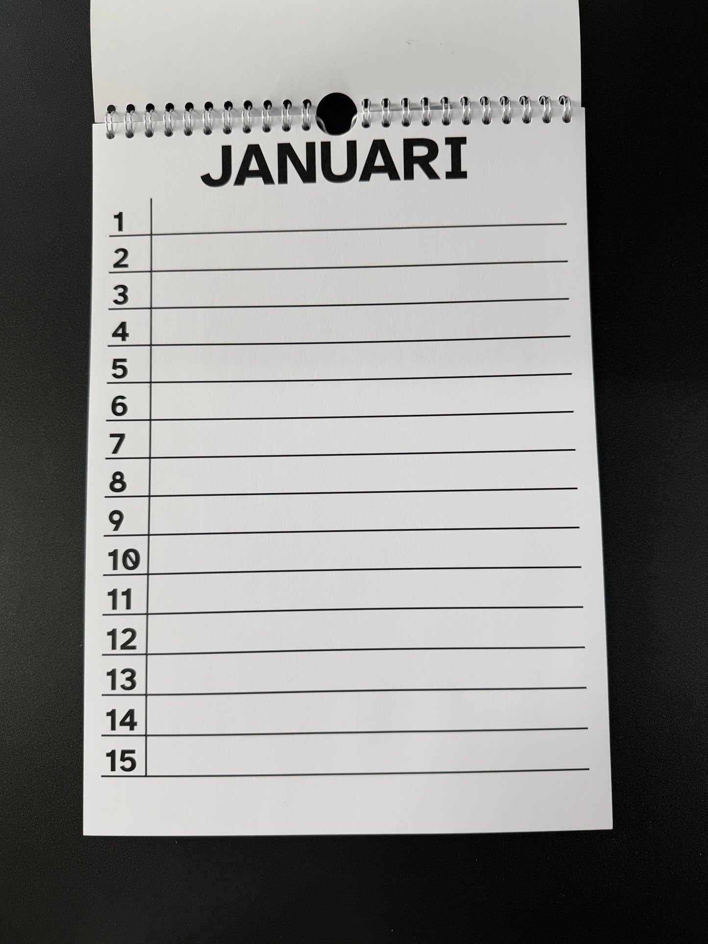 Verjaardagskalender A4 of A3