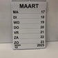 A3 Grootletter Weekkalender 2026 Maandag - Zondag indeling