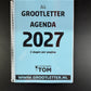 A4 Grootletter AGENDA 2027 / 2026 - 2 dagen per pagina