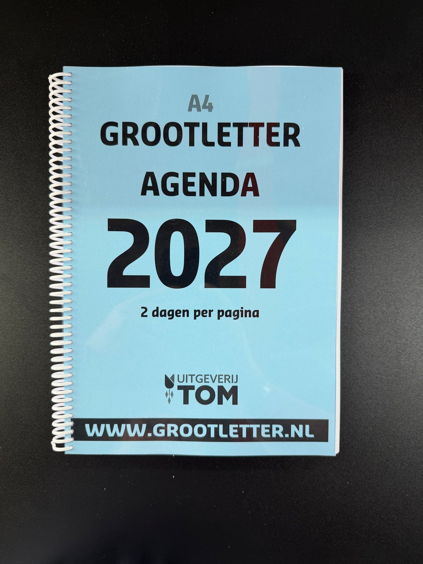 A4 Grootletter AGENDA 2027 / 2026 - 2 dagen per pagina