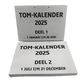 A4 TOM kalender met grote letters en cijfers