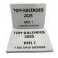 A4 TOM kalender met grote letters en cijfers