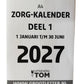 A4 Grootletter Zorgkalender 2026 / 2027