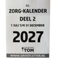 A4 Grootletter Zorgkalender 2026 / 2027