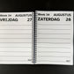 A5 Grootletter AGENDA 2027 - 1 dag per pagina