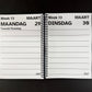 A5 Grootletter AGENDA 2027 - 1 dag per pagina