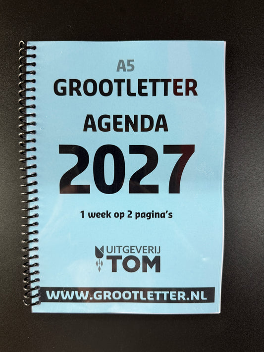A5 Grootletter AGENDA 2027 - Week op 2 pagina's