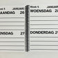 A5 Grootletter AGENDA 2026 - 2 dagen per pagina