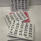 A5 GrootLetter Bingo-75 (100 vel): in vijf verschillende kleuren.