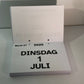 A5 TOM Kalender met grote letters en cijfers 2025 en 2026