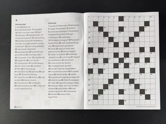 Kruiswoord GROOTLETTER 3 sterren