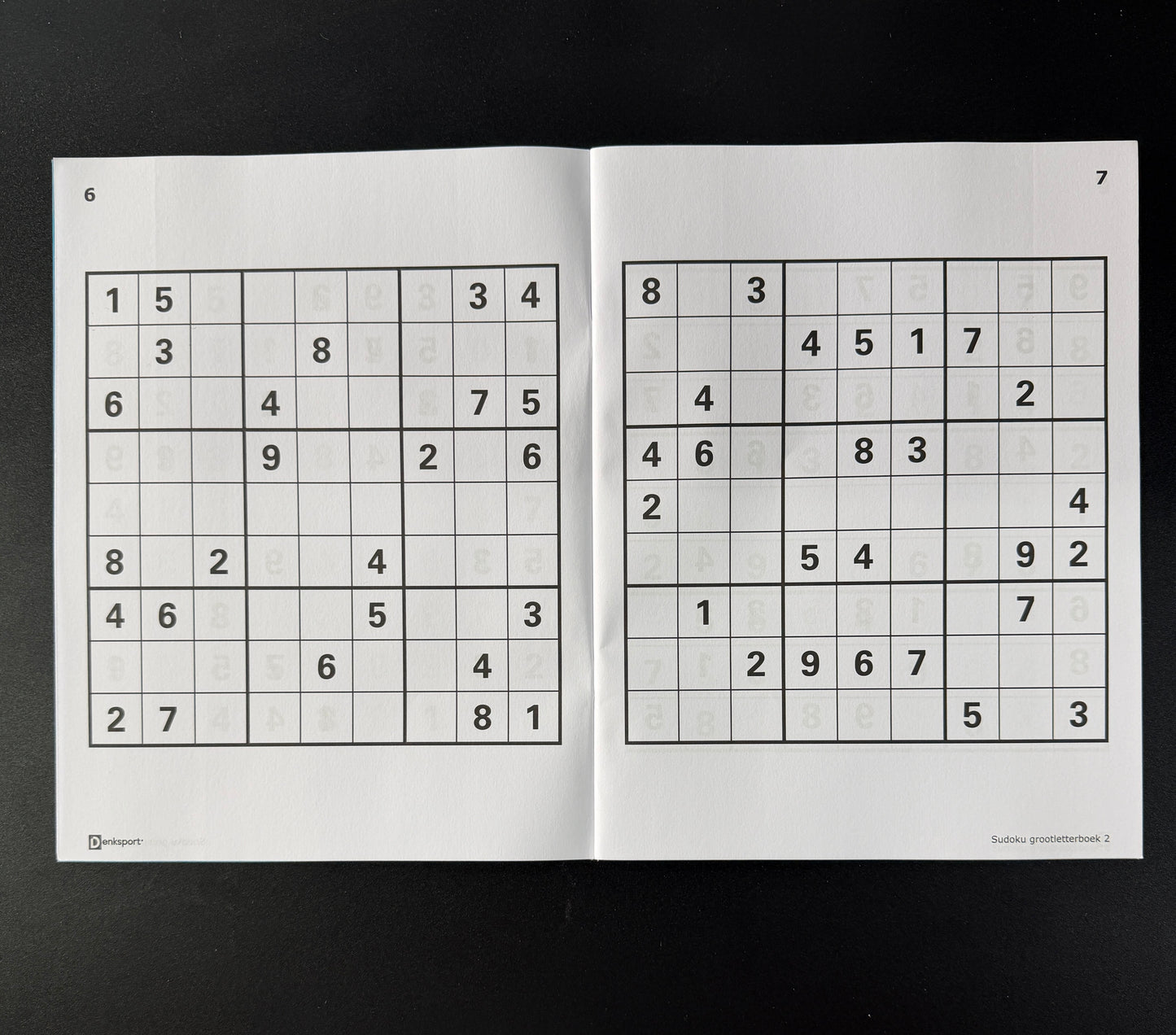 Sudoku GROOTLETTER 3 sterren Puzzelboek