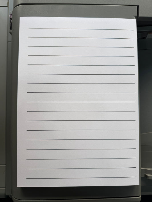 A4 Schrijfblok regelafstand 1,5 cm