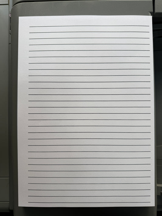 A4 Schrijfblok regelafstand 1 cm