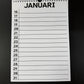 Verjaardagskalender A4 of A3