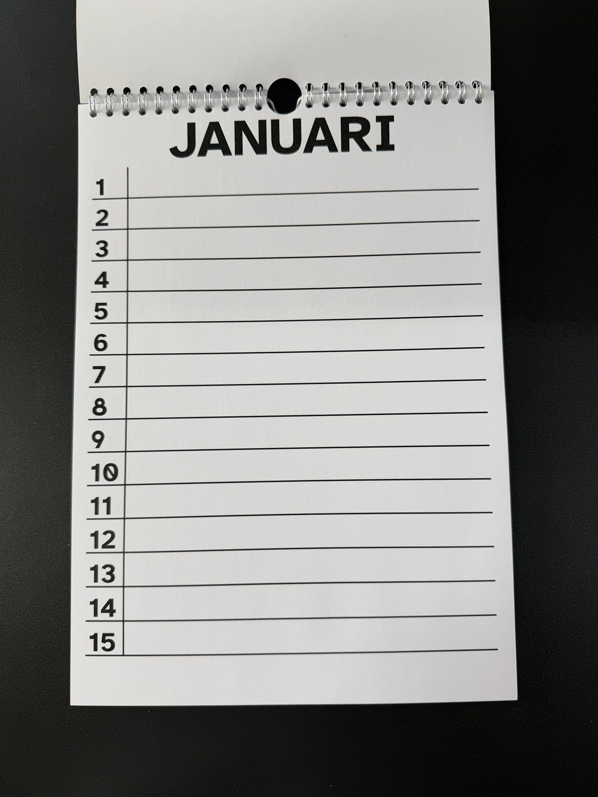 Verjaardagskalender A4 of A3